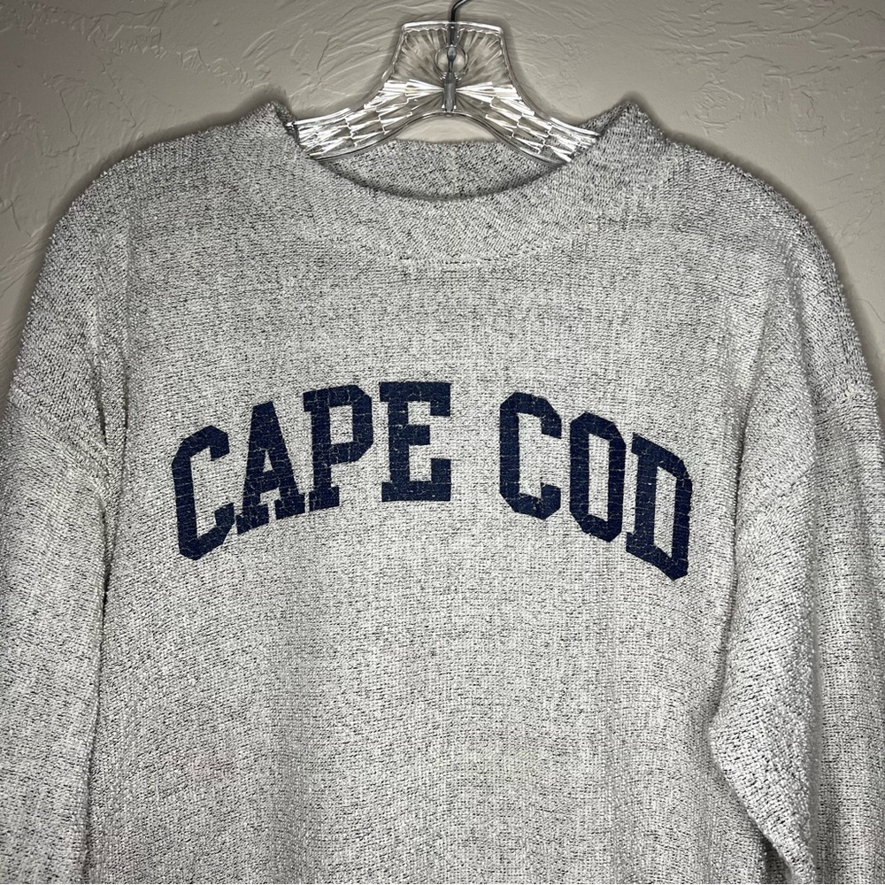 Original League Collegiate Gray Textured‎ Cape Cod Sweater - Picture 3 of 8